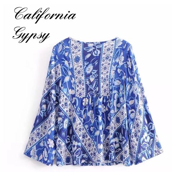 Bohemian Floral Top - Picture 4 of 7